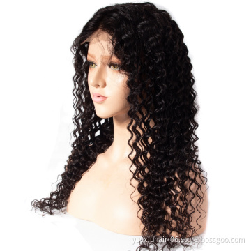 Best Selling Cuticle Aligned Raw Virgin Indian Hair 4X4 Deep Wave Lace Wigs Cheap Hair Extention and Wigs Free Sample